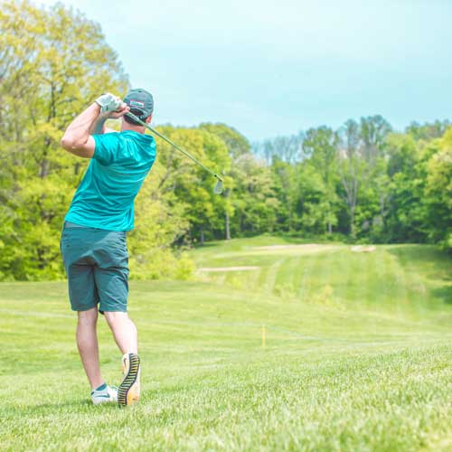 golfer in fairway