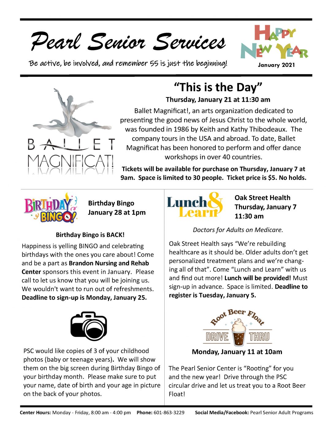 Senior Services Newsletter City of Pearl