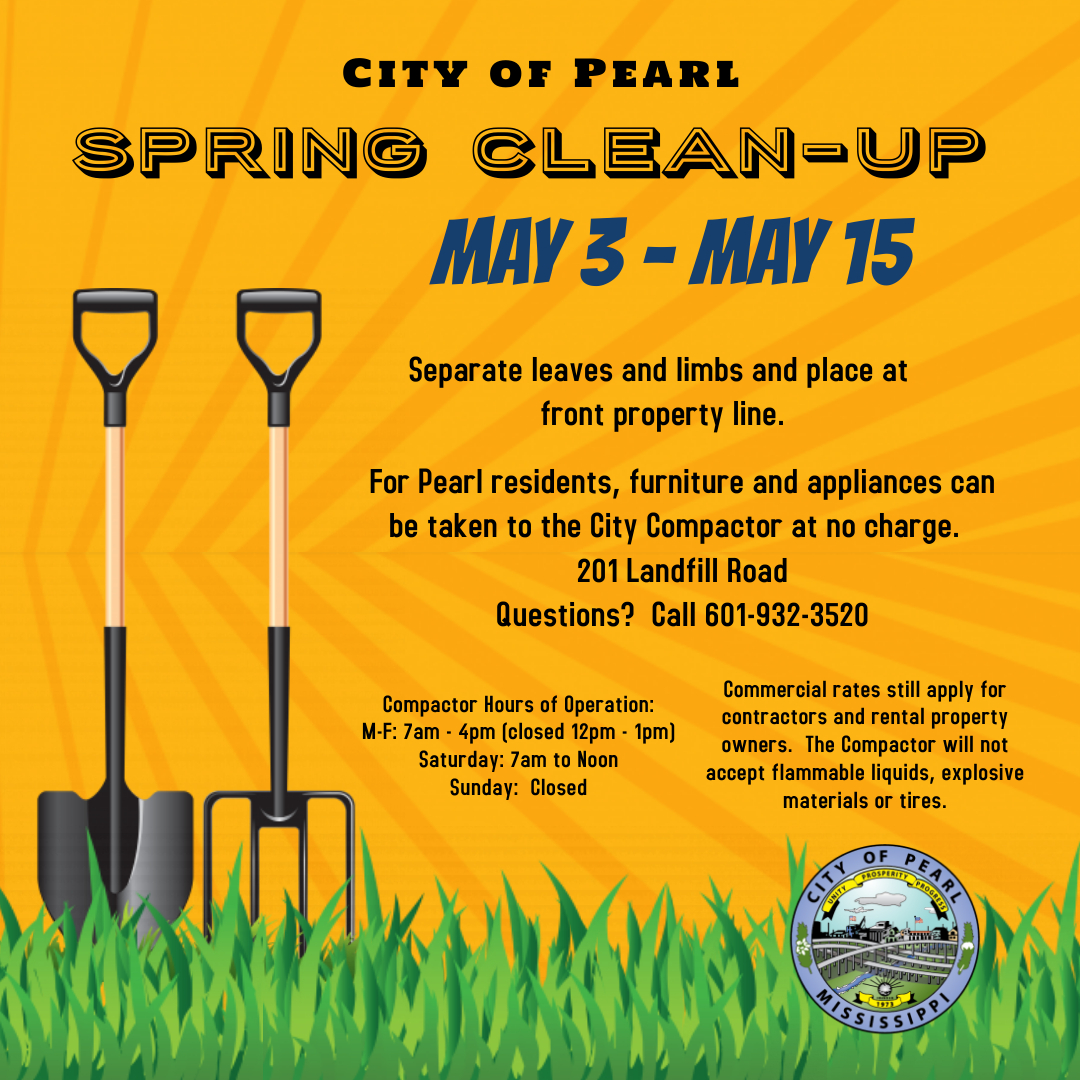 Spring Clean Up City Of Pearl