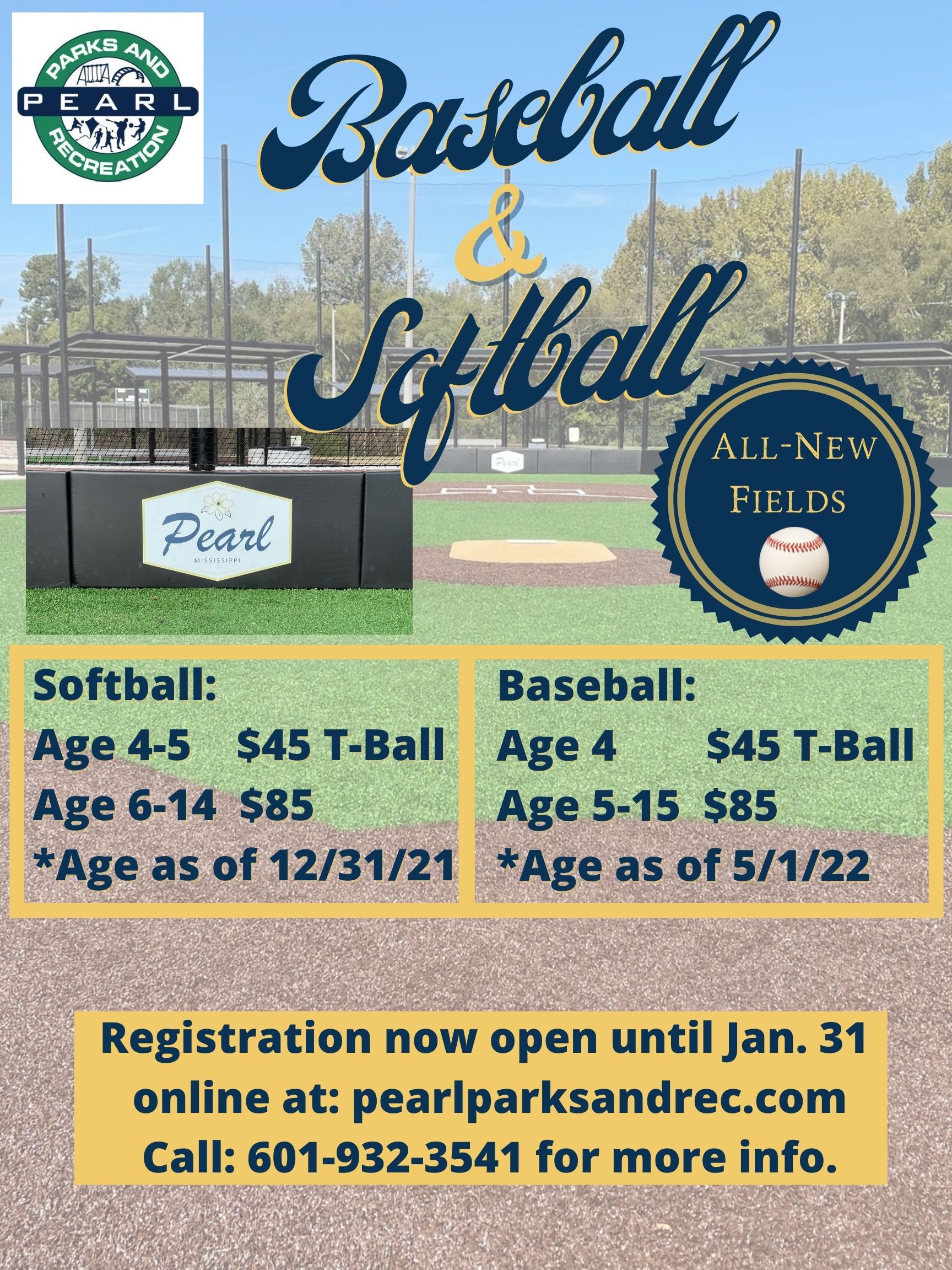 Pearl Baseball & Softball is Back!