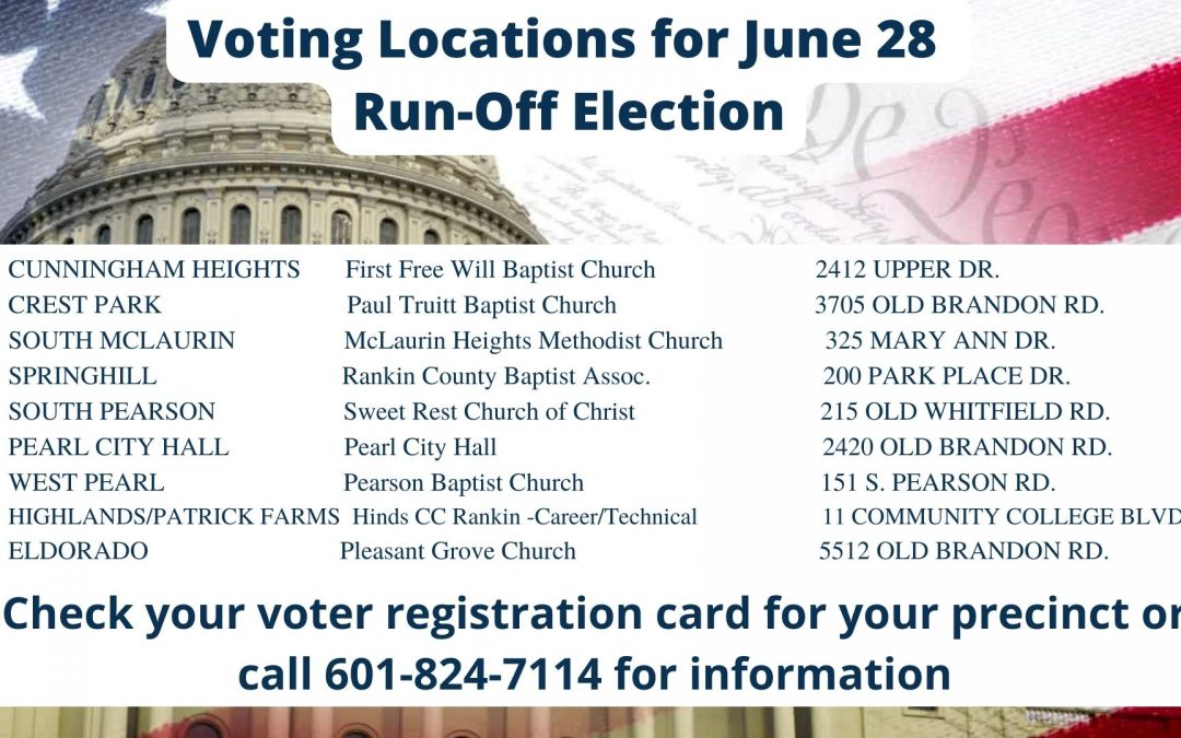 Vote in the Congressional Run-Off Election Tuesday.