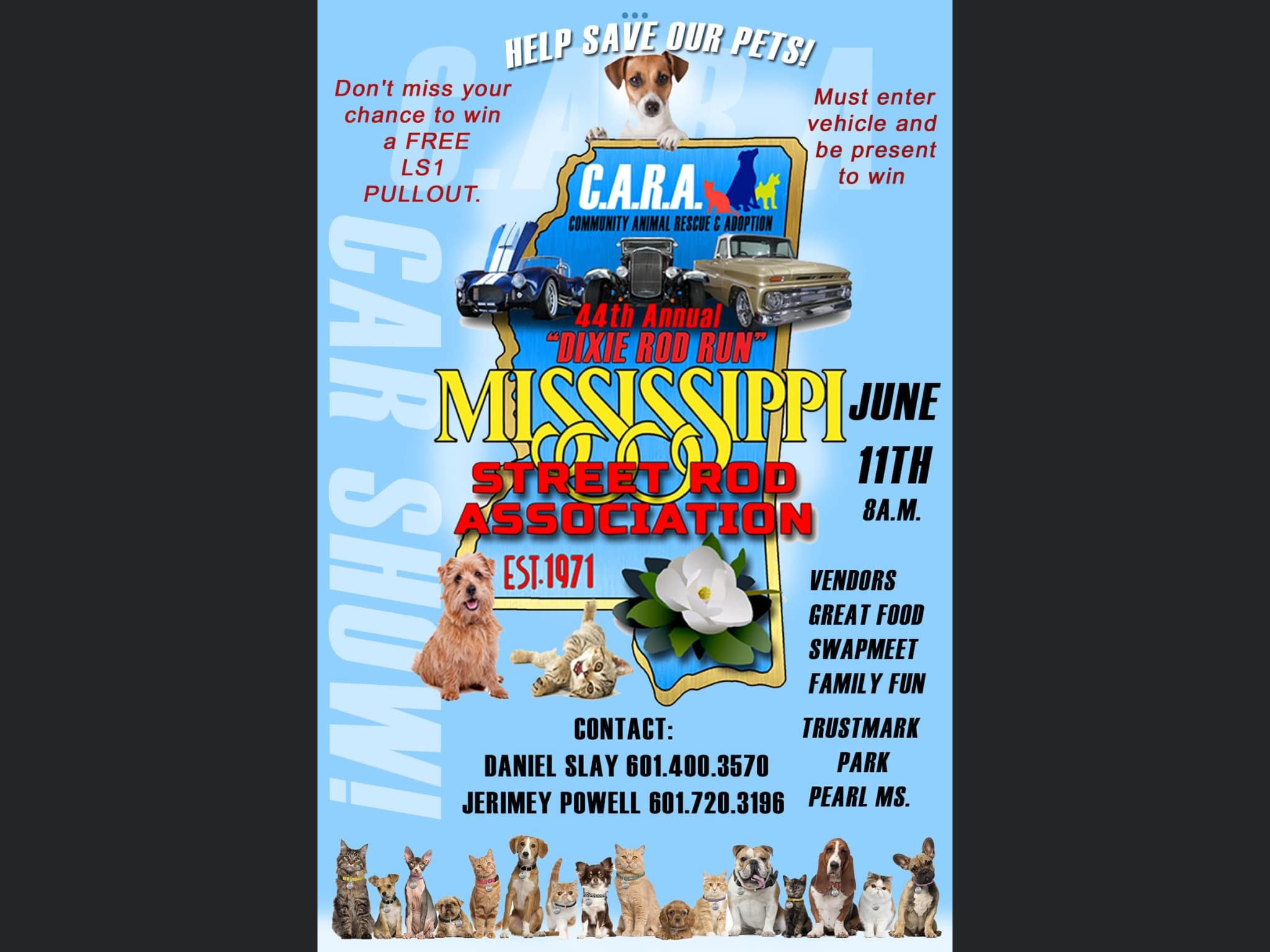 Car Show This Saturday, June 11 in Pearl! City of Pearl