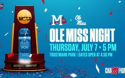 The College World Series Trophy will be in Pearl on Thursday for Ole Miss night at the Braves!