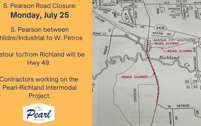 S. Pearson Rd. Closing July 25