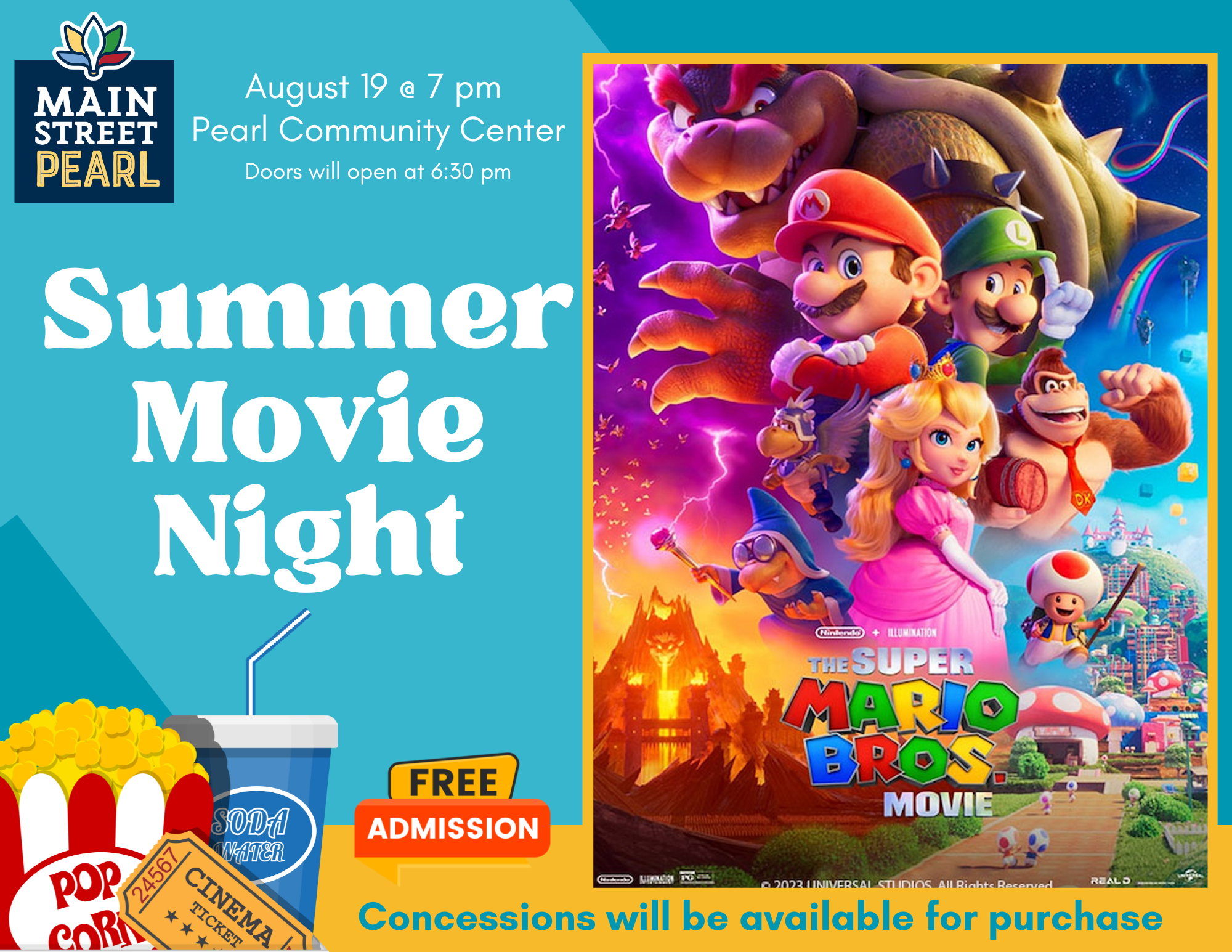 Summer Movie Night, Aug. 19